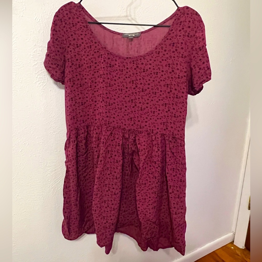 American Eagle Flowy T Shirt Dress